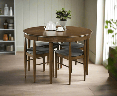 Pauley Dining Suite 4 Seater - Brown at Online8 Furniture Auckland NZ