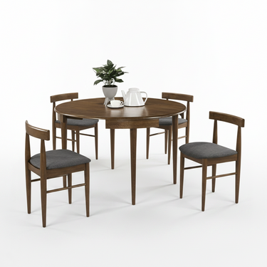 Pauley Dining Suite 4 Seater - Brown at Online8 Furniture Auckland NZ