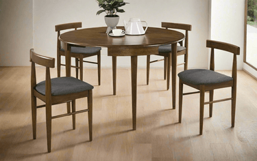 Pauley Dining Suite 4 Seater - Brown at Online8 Furniture Auckland NZ