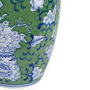 Peony Ceramic Ginger Jar Large, 22cm diameter glazed ceramic jar