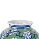 Peony Ceramic Tall Vase, 19cm diameter glazed ceramic vase