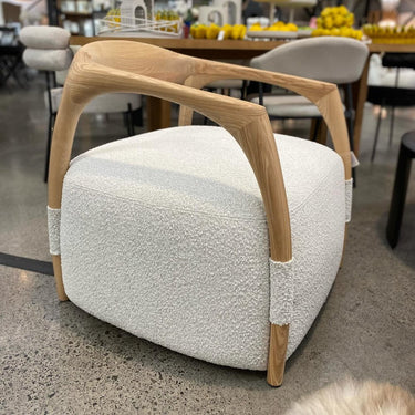 Perfetto Boucle Occasional Chair - Natural at Online8 Furniture Auckland NZ