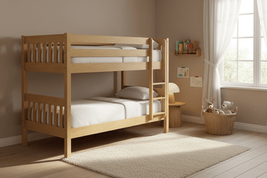 Peri Bunk Bed - Light Oak | NZ Made at Online8 Furniture Auckland NZ
