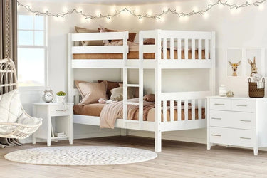 Peri Bunk Bed - White | NZ Made at Online8 Furniture Auckland NZ