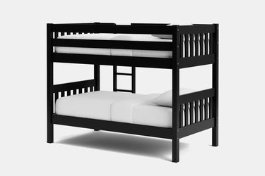 Peri Bunk Bed with 2 Mattress - Black at Online8 Furniture Auckland NZ
