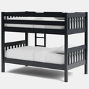 Peri Bunk Bed with 2 Mattress - Charcoal at Online8 Furniture Auckland NZ