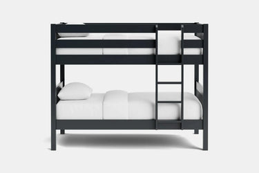 Peri Bunk Bed with 2 Mattress - Charcoal at Online8 Furniture Auckland NZ