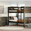 Peri Bunk Bed with 2 Mattress - Greywash at Online8 Furniture Auckland NZ