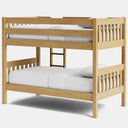 Peri Bunk Bed with 2 Mattress - Light Oak at Online8 Furniture Auckland NZ