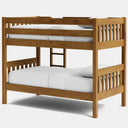 Peri Bunk Bed with 2 Mattress - Light Rimu at Online8 Furniture Auckland NZ