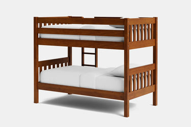 Peri Bunk Bed with 2 Mattress - Maple at Online8 Furniture Auckland NZ