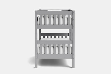 Peri Bunk Bed with 2 Mattress - Mid Gray at Online8 Furniture Auckland NZ