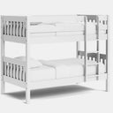 Peri Bunk Bed with 2 Mattress - White at Online8 Furniture Auckland NZ