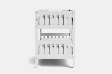 Peri Bunk Bed with 2 Mattress - White at Online8 Furniture Auckland NZ