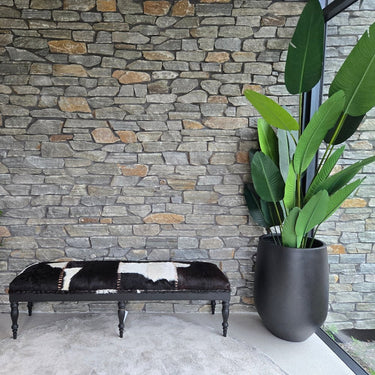 Peter Leather Bench Seat - 1750 at Online8 Furniture Auckland NZ
