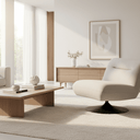Phantom Swivel Club Chair - Toffee Canvas at Online8 Furniture Auckland NZ