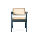 Pierre Rattan Armchair | Dining Chair - Black at Online8 Furniture Auckland NZ