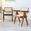 Pierre Rattan Armchair | Dining Chair - Walnut at Online8 Furniture Auckland NZ