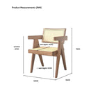 Pierre Rattan Armchair | Dining Chair - Walnut at Online8 Furniture Auckland NZ
