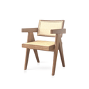 Pierre Rattan Armchair | Dining Chair - Walnut at Online8 Furniture Auckland NZ