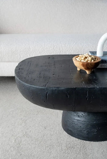 Pietro Oval Cement Coffee Table at Online8 Furniture Auckland NZ