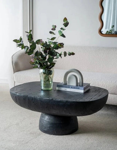 Pietro Oval Cement Coffee Table at Online8 Furniture Auckland NZ