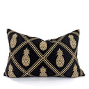 Pineapple Cushion Cover - Black Gold at Online8 Furniture Auckland NZ