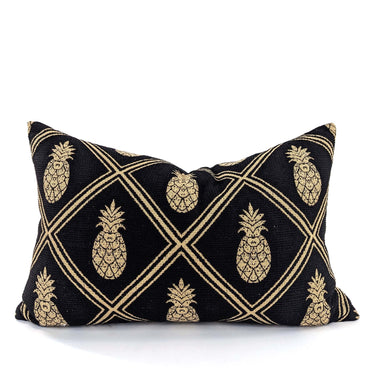 Pineapple Cushion Cover - Black Gold at Online8 Furniture Auckland NZ