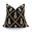 Pineapple Cushion Cover - Black Gold at Online8 Furniture Auckland NZ