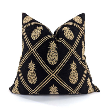 Pineapple Cushion Cover - Black Gold at Online8 Furniture Auckland NZ