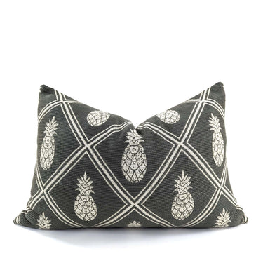 Pineapple Cushion cover - Black Natural at Online8 Furniture Auckland NZ