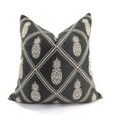 Pineapple Cushion Cover - Black/Natural at Online8 Furniture Auckland NZ