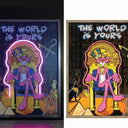 Pink Panther Pop Art with Neon Lights at Online8 Furniture Auckland NZ