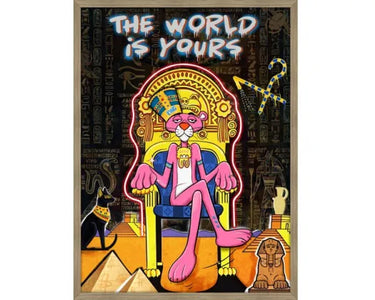 Pink Panther Pop Art with Neon Lights at Online8 Furniture Auckland NZ