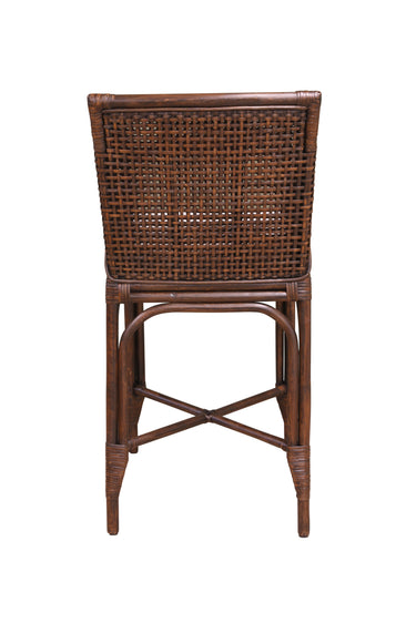 PLANTATION Kipling Bench Stool w/Cream Seat Cushion - Chocolate at Online8 Furniture Auckland NZ