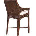 PLANTATION Kipling Bench Stool w/Cream Seat Cushion - Chocolate at Online8 Furniture Auckland NZ