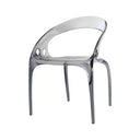 Pluto Transparent Chair - Smoke at Online8 Furniture Auckland NZ