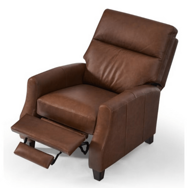 Pompei Aged Leather Recliner Chair - Vintage Cigar at Online8 Furniture Auckland NZ