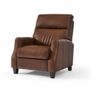 Pompei Aged Leather Recliner Chair - Vintage Cigar at Online8 Furniture Auckland NZ