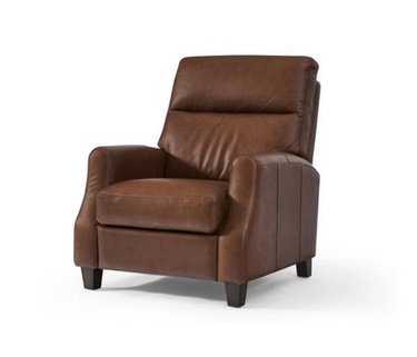 Pompei Aged Leather Recliner Chair - Vintage Cigar at Online8 Furniture Auckland NZ
