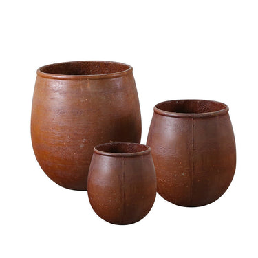 Pompeii Round Planters Set/3 at Online8 Furniture Auckland NZ