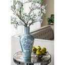 Porcelain Blue and White Fluted Vase at Online8 Furniture Auckland NZ