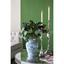 Porcelain Blue and White Round Vase at Online8 Furniture Auckland NZ