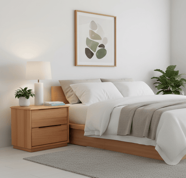 Porter 2-Drawer Bedside Table at Online8 Furniture Auckland NZ