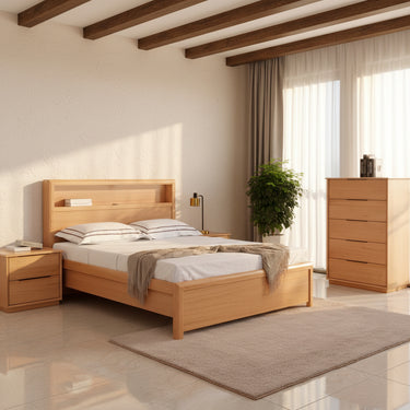 Porter Bedroom Set - Natural at Online8 Furniture Auckland NZ