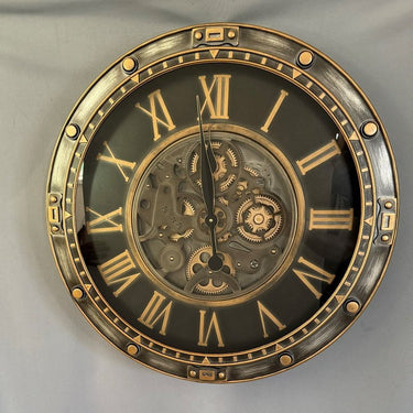 Porthole Gear wall Clock at Online8 Furniture Auckland NZ