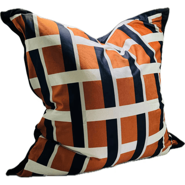 Printed Cushion Cover - Orange at Online8 Furniture Auckland NZ