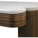 Rio Console Table with Marble Top - Walnut at Online8 Furniture Auckland NZ