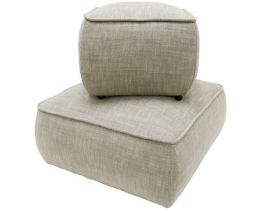 Nellie Large Ottoman - Grey/Green Fleck at Online8 Furniture Auckland NZ