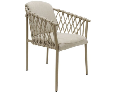 Josiah Outdoor Dining Chair - Taupe at Online8 Furniture Auckland NZ